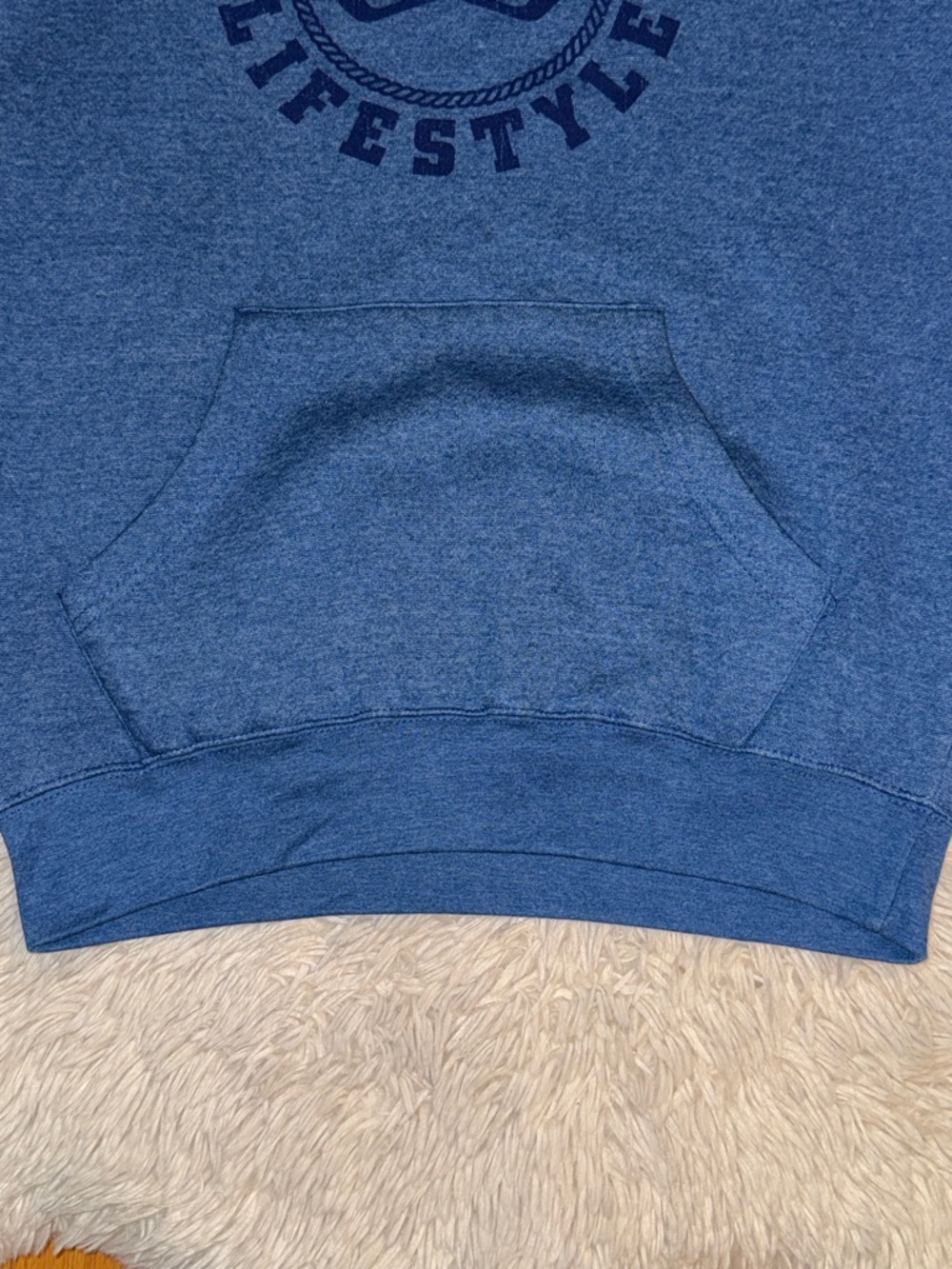 🏒🥅Bauer Hockey Men's Heather Blue Hooded Sweatshirt size medium - Picture 3 of 8